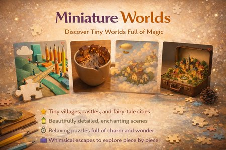 Miniature Worlds: Tiny Scenes, Big Puzzle Magic
