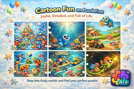 Cartoon Fun: Bright Stories, Big Smiles, Endless Puzzles