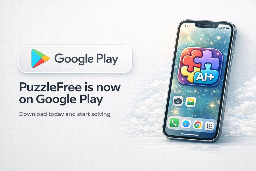 PuzzleFree Is Now on Google Play