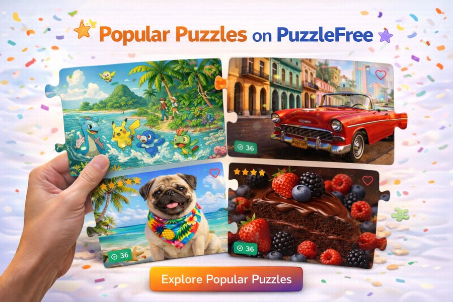 Popular Puzzles on PuzzleFree: What Players Love Right Now