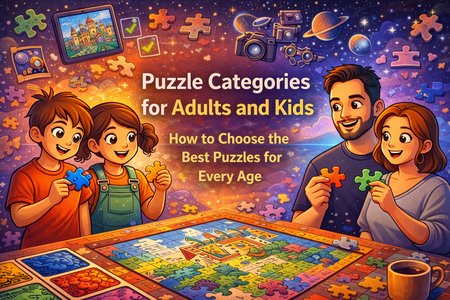 Puzzle Categories for Adults and Kids: How to Choose the Right Puzzles on PuzzleFree.Game