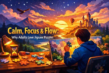 Calm, Focus, and Flow: Why Adults Enjoy Solving Jigsaw Puzzles