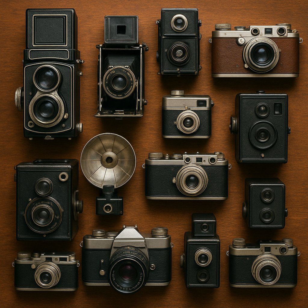 Exquisite Vintage Camera Collection