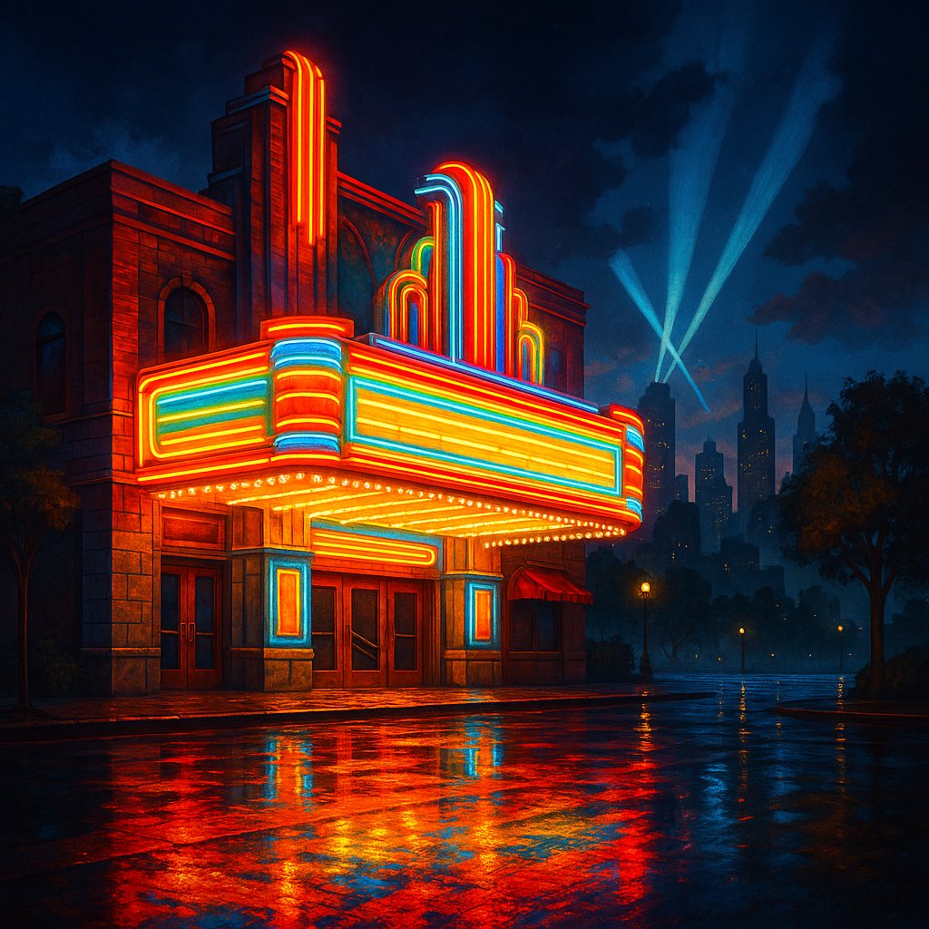 Neon Marquee Nightscape