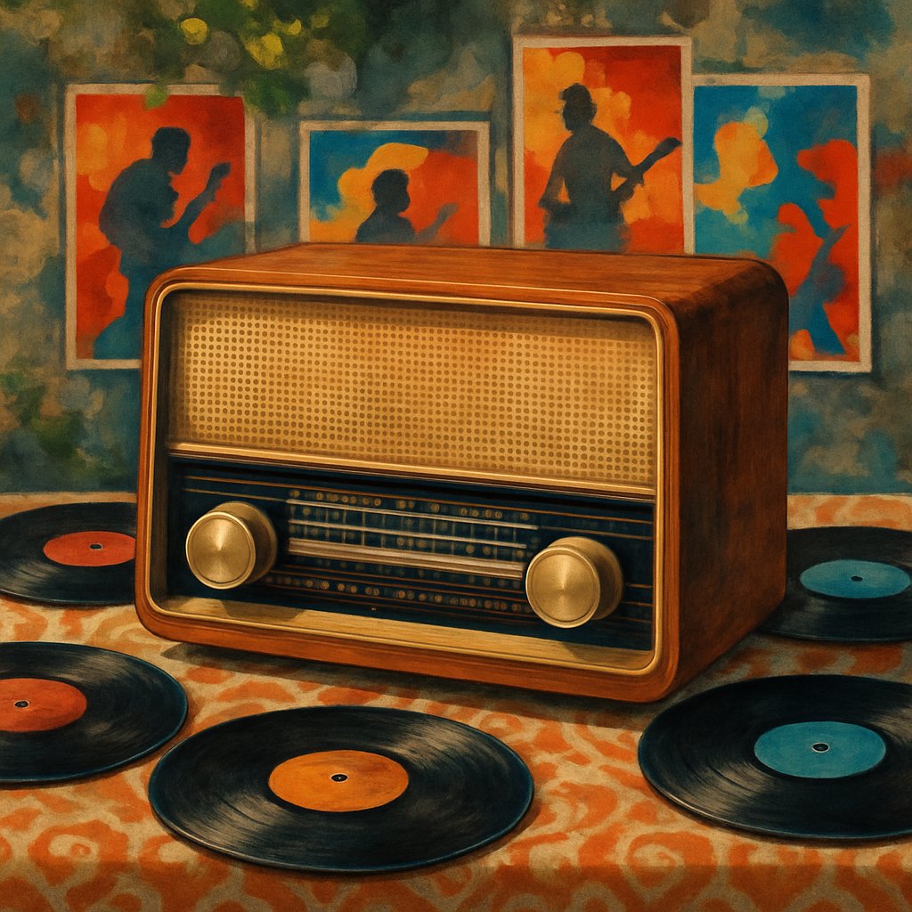 Retro Radio and Vinyl Vibes