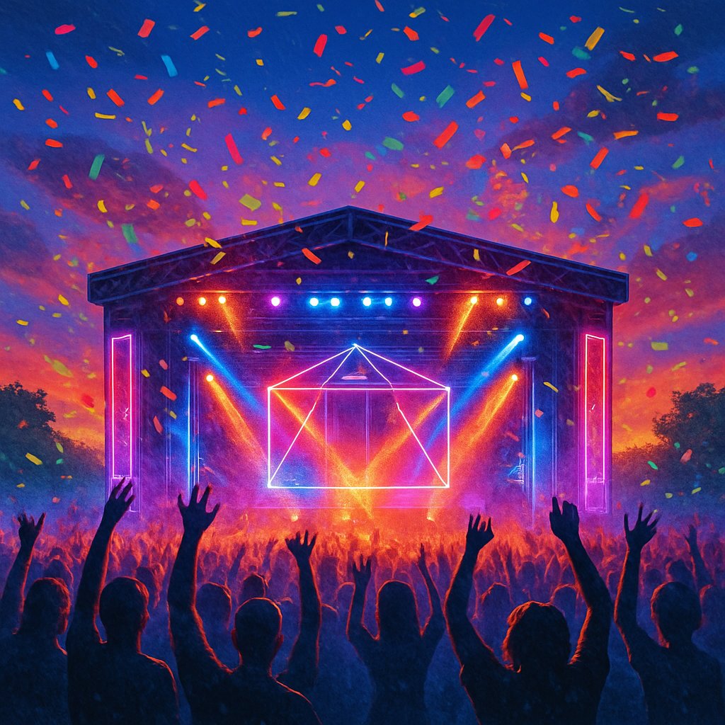 Vibrant Festival Night