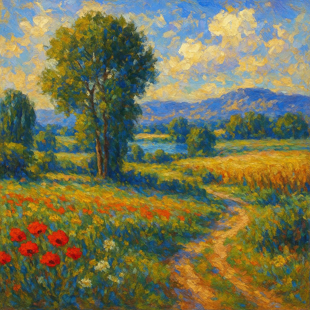 Vibrant Impressionist Landscape