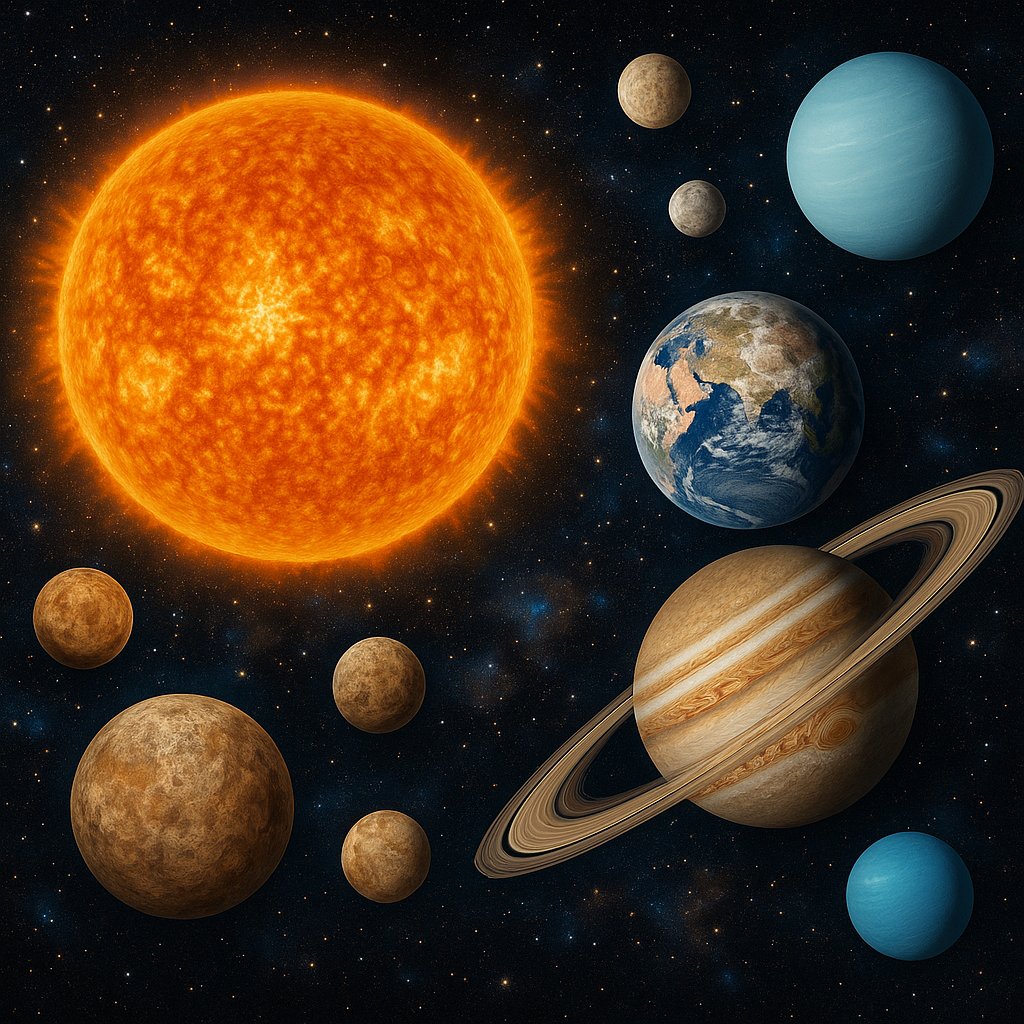 Vibrant Solar System Illustration