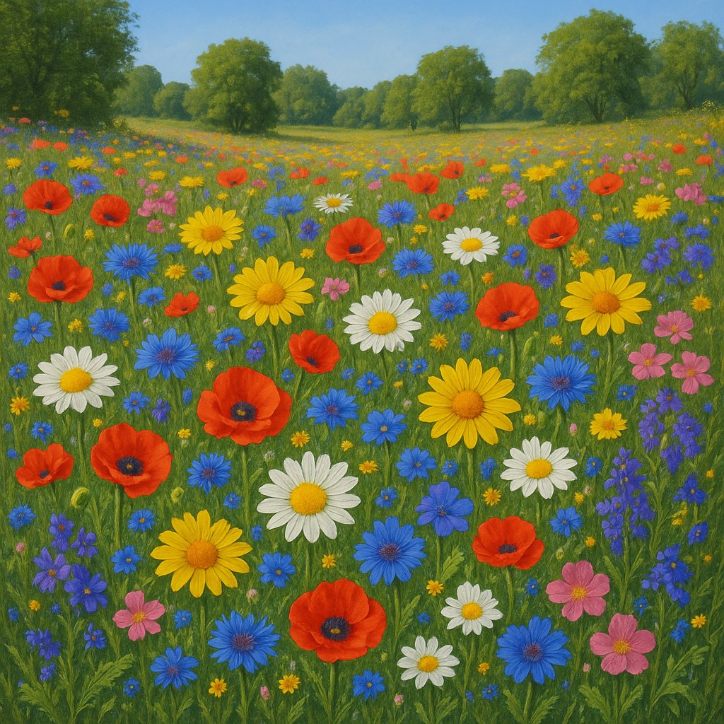 Vibrant Spring Meadow