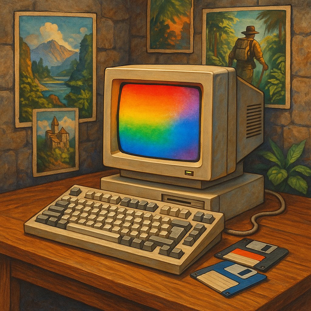 Vintage Tech and Art Fusion