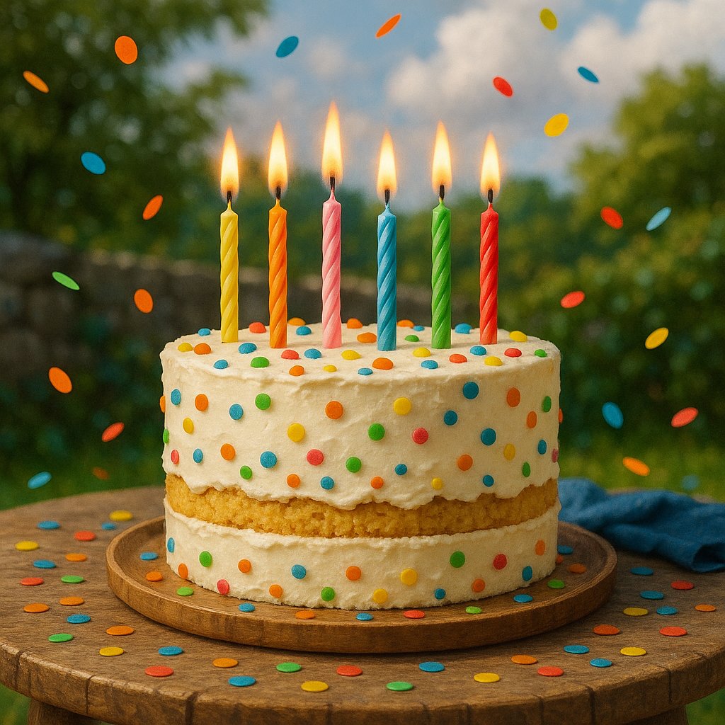 Festive Birthday Cake Celebration