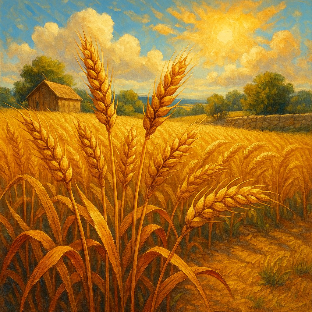 Golden Wheat Field at Sunrise