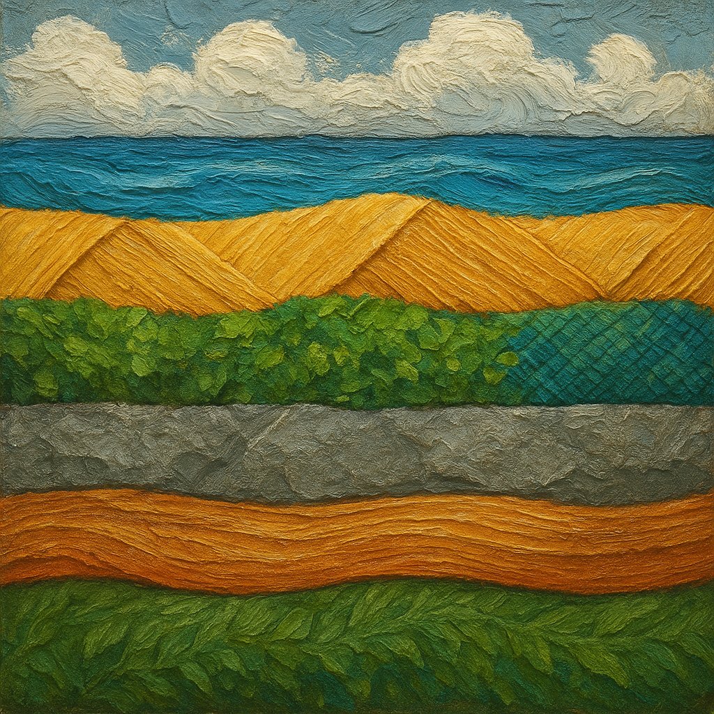 Layered Textured Stripes