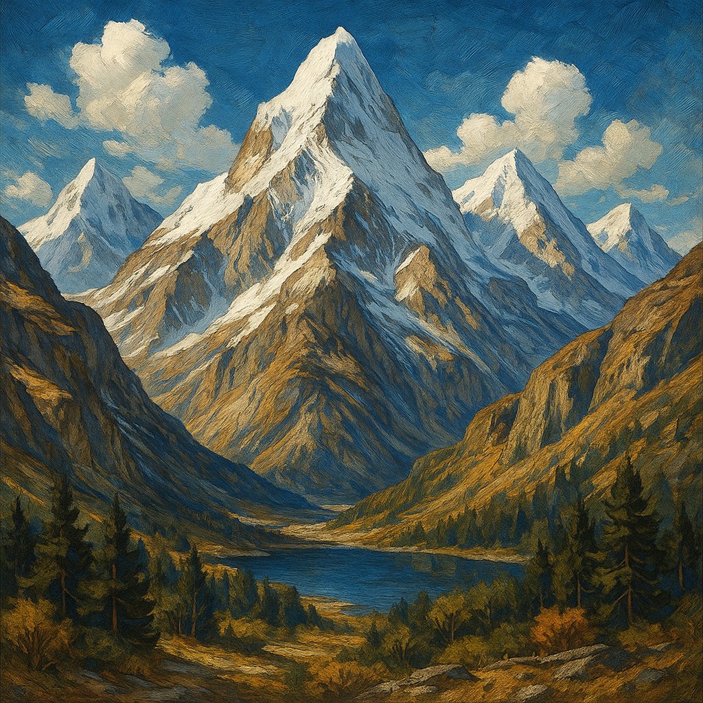 Majestic Snow-Capped Peaks