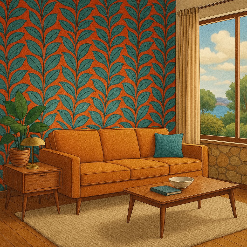 Mid-Century Living Room Elegance