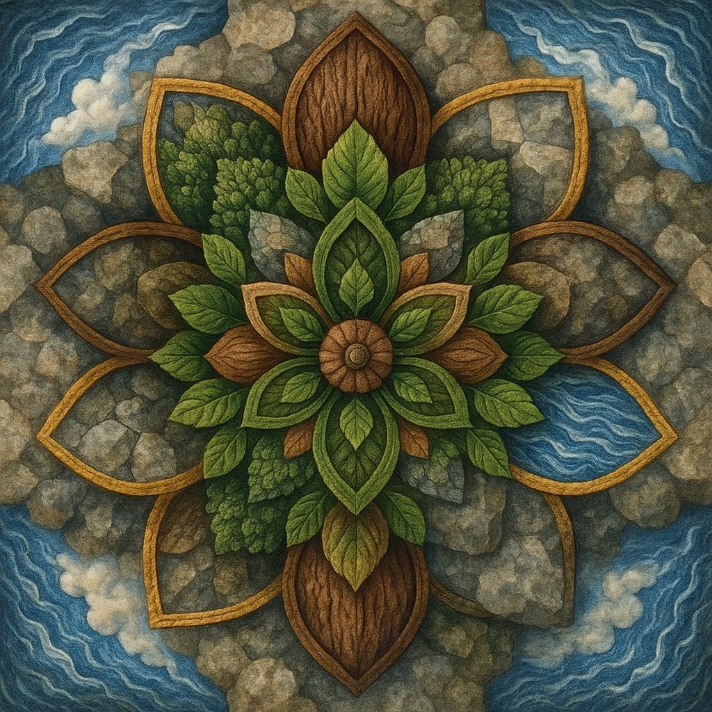 Nature-Inspired Mandala Art