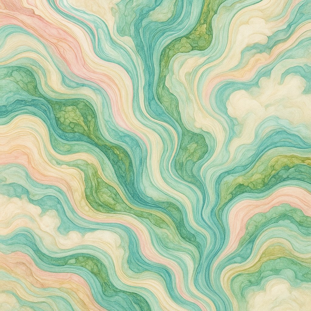 Pastel Marbled Ink Swirls