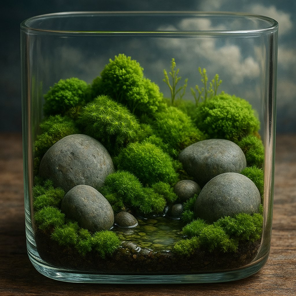 Serene Moss Terrarium