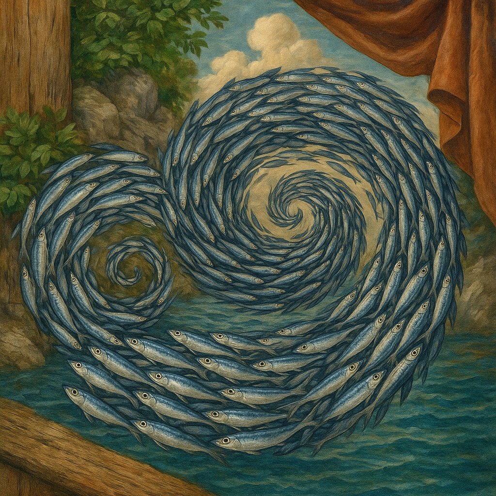 Swirling Sardine Spiral