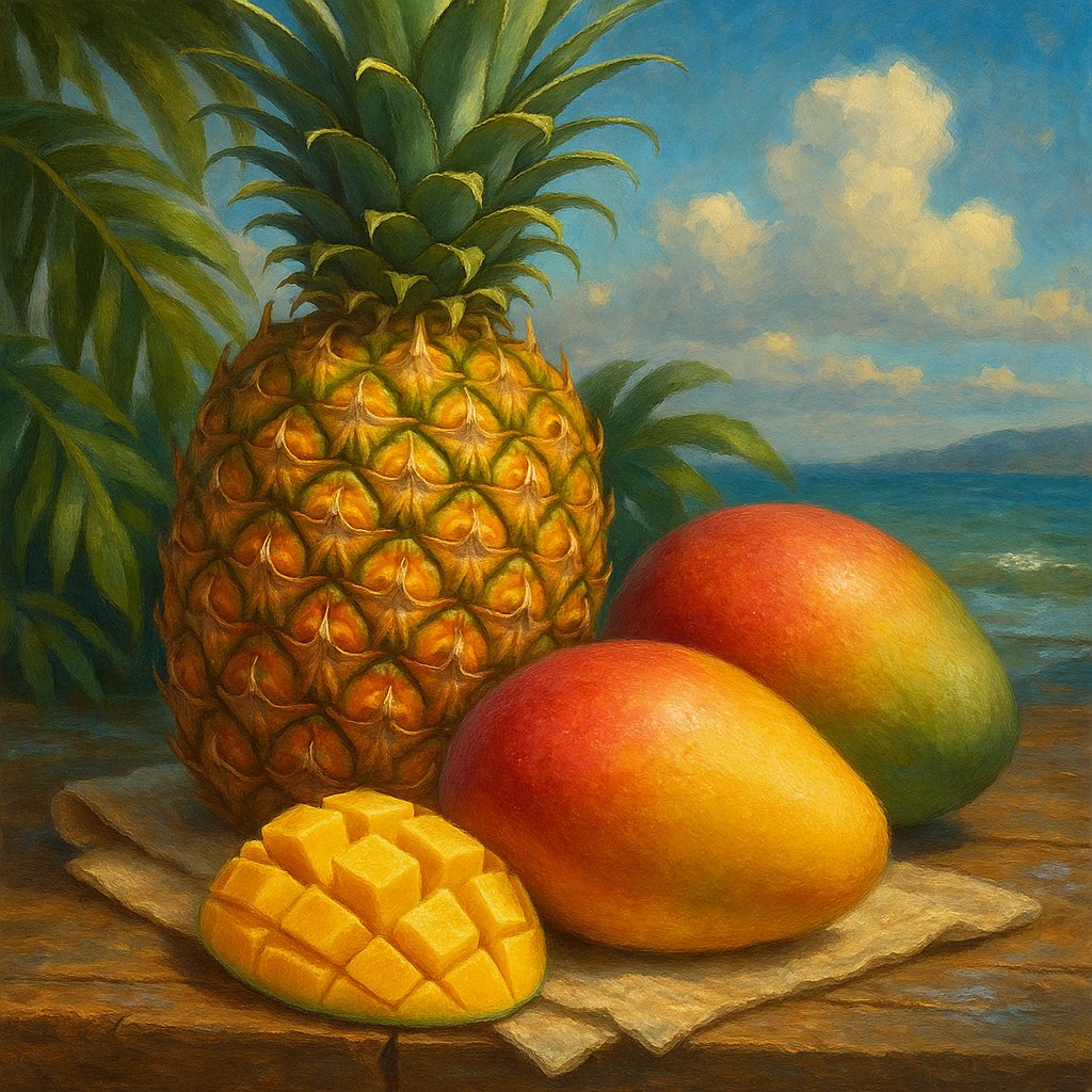 Tropical Fruit Still Life