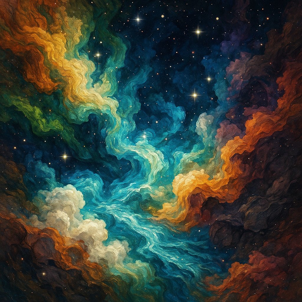 Vibrant Cosmic Nebula