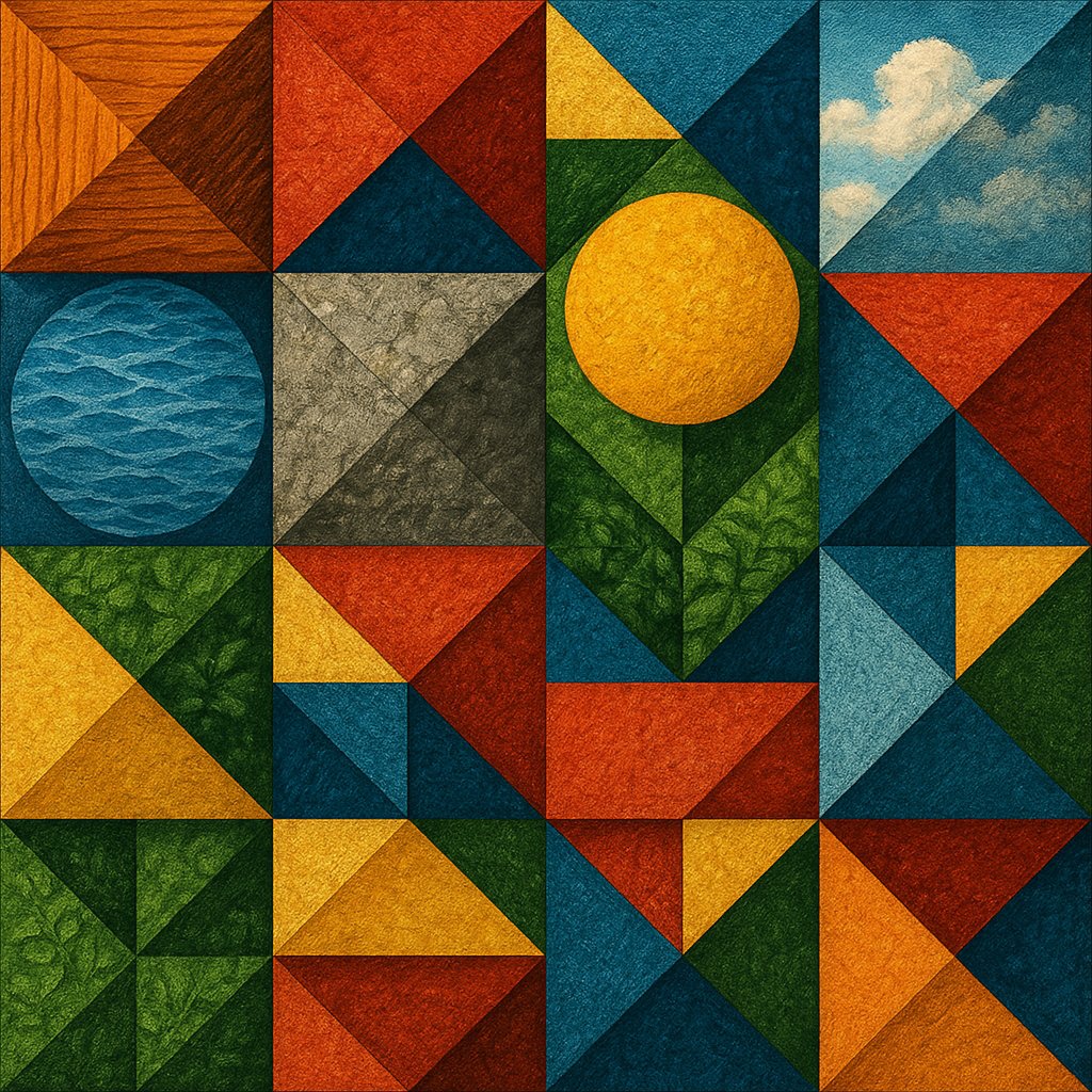 Vibrant Geometric Tessellation