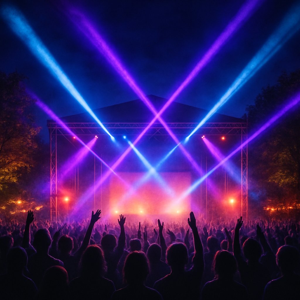 Vibrant Night Concert Scene