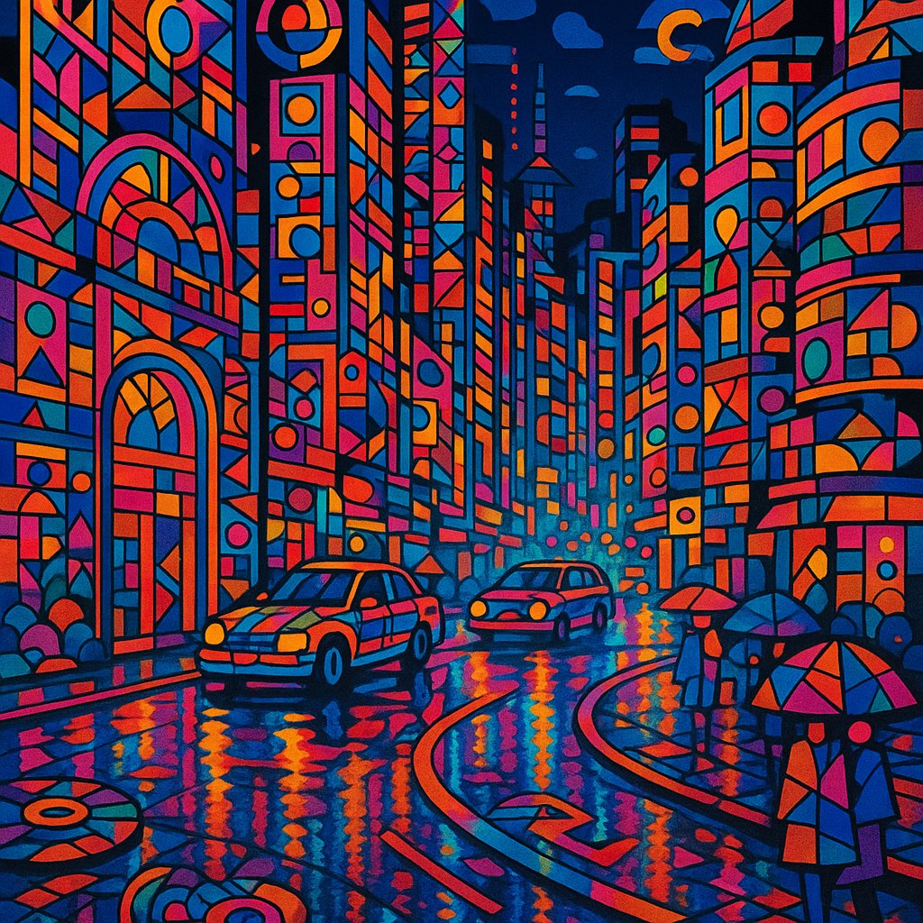 Imaginative Pop-Surrealism of Tokyo Night Streets