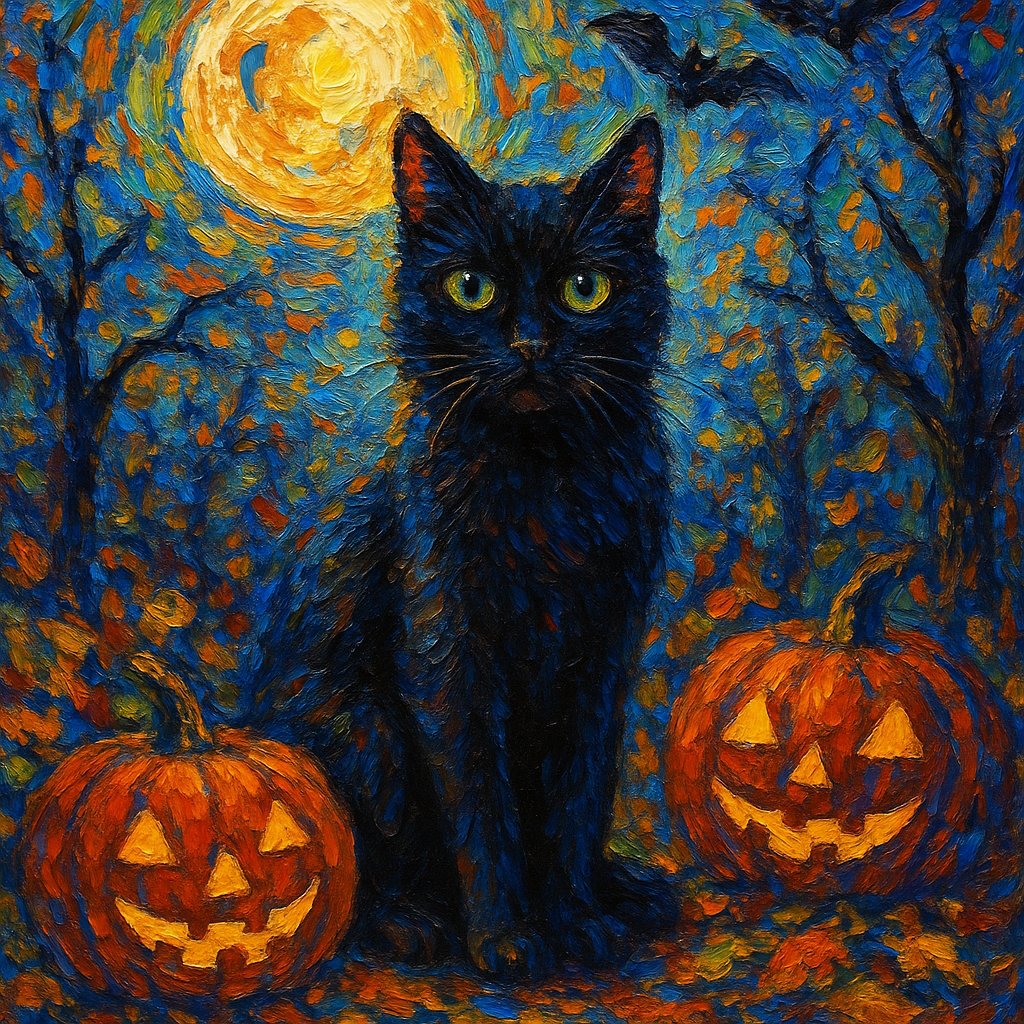 Impressionist Halloween Night