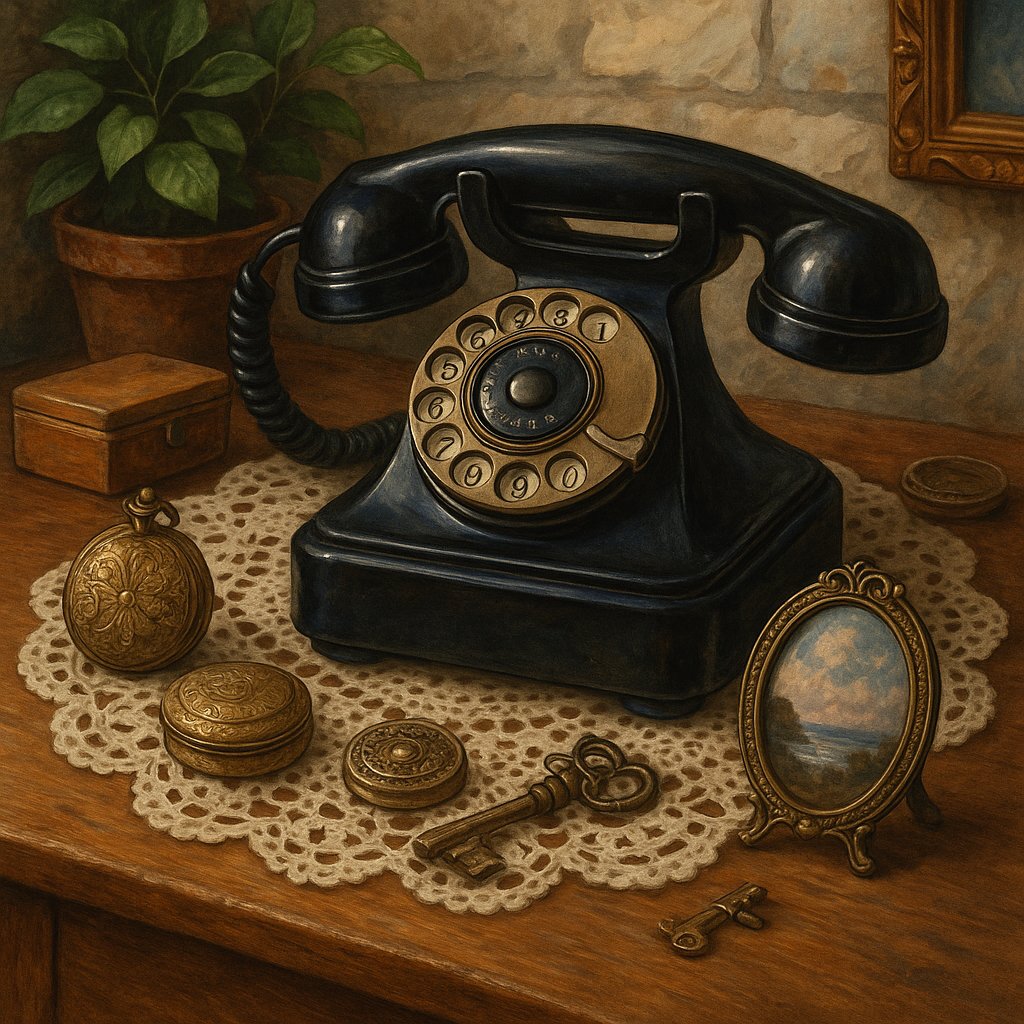 Vintage Charm with Rotary Phone