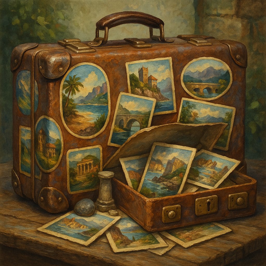 Vintage Suitcase of Memories