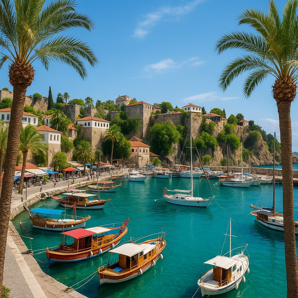Antalya Old Harbor — Turquoise Mediterranean Harbor