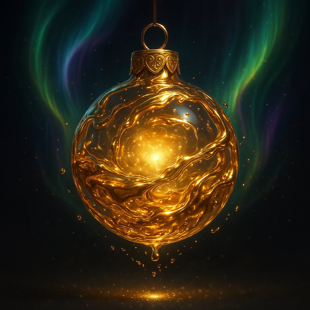 Auric Aurora — Levitating Gold Ornament (Luxury NFT)