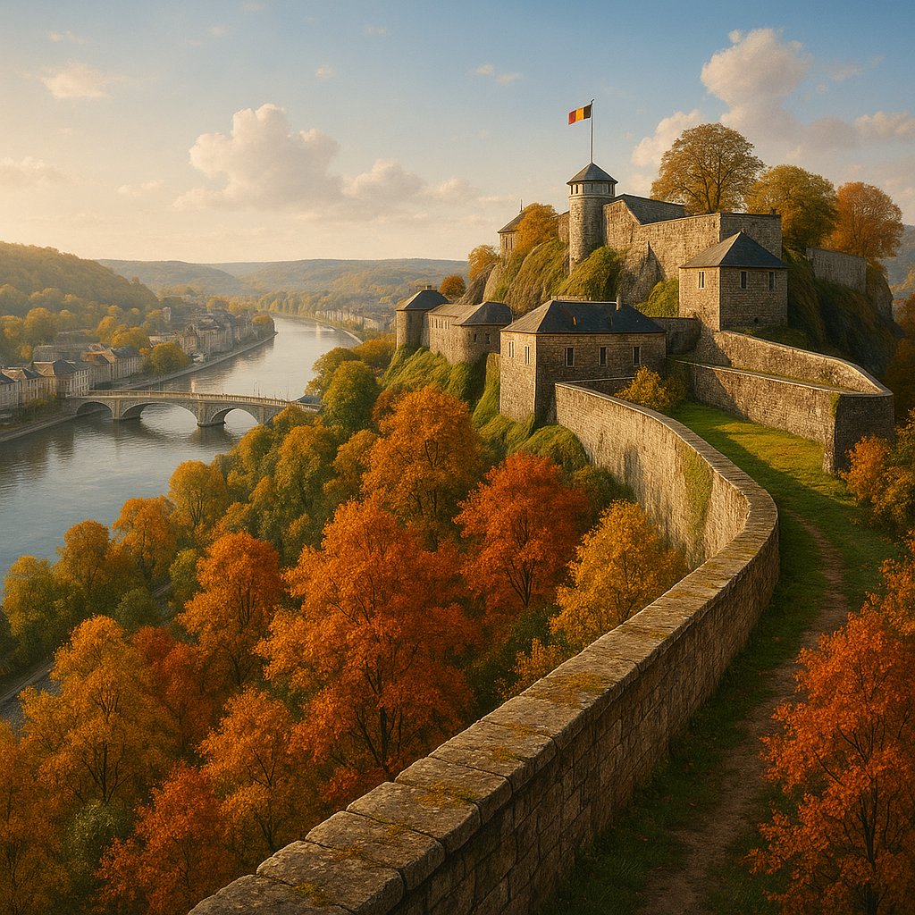Autumn Light on Namur Citadel