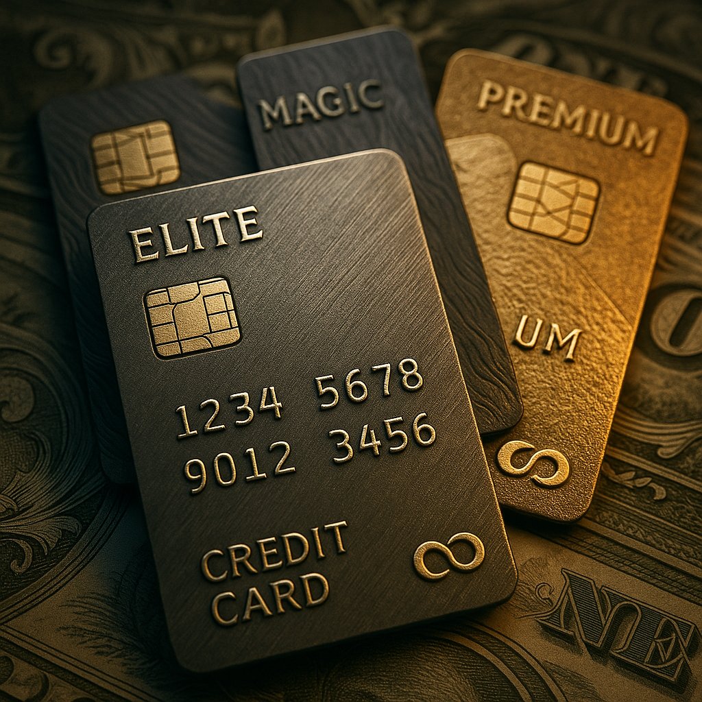 Elite Metal Credit Cards — Fantasy & Magic Macro