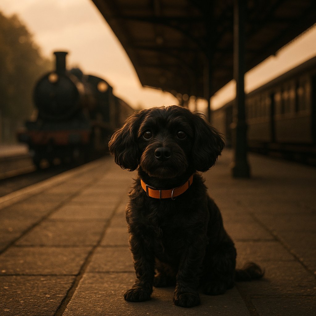 Evening Wait at the Vintage Platform