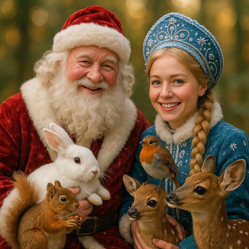 Festive Gathering with Father Frost and the Snow Maiden