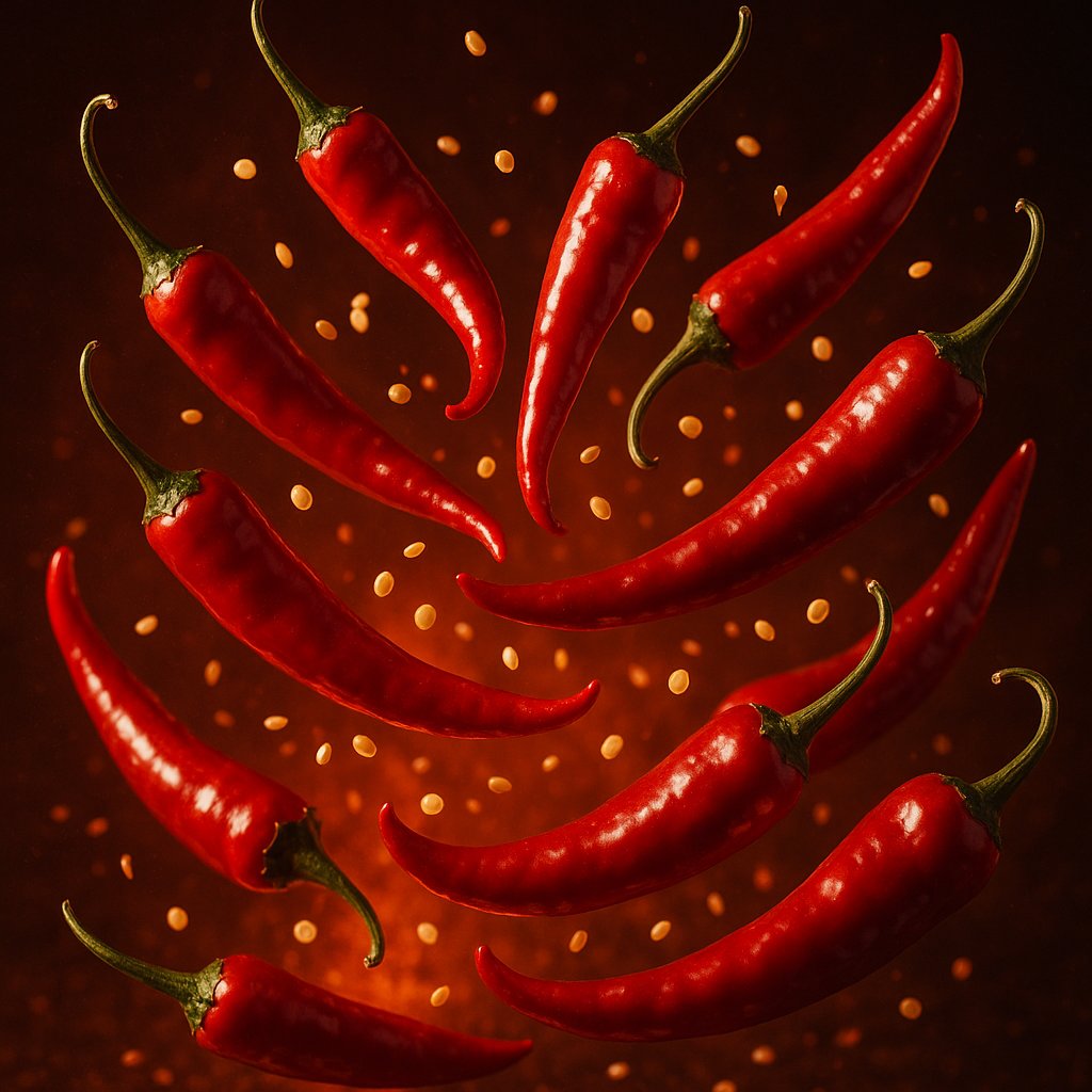Fireburst: Floating Red Chili Spray