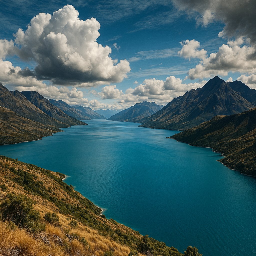 Fjord Blue — Lake Wakatipu Panorama