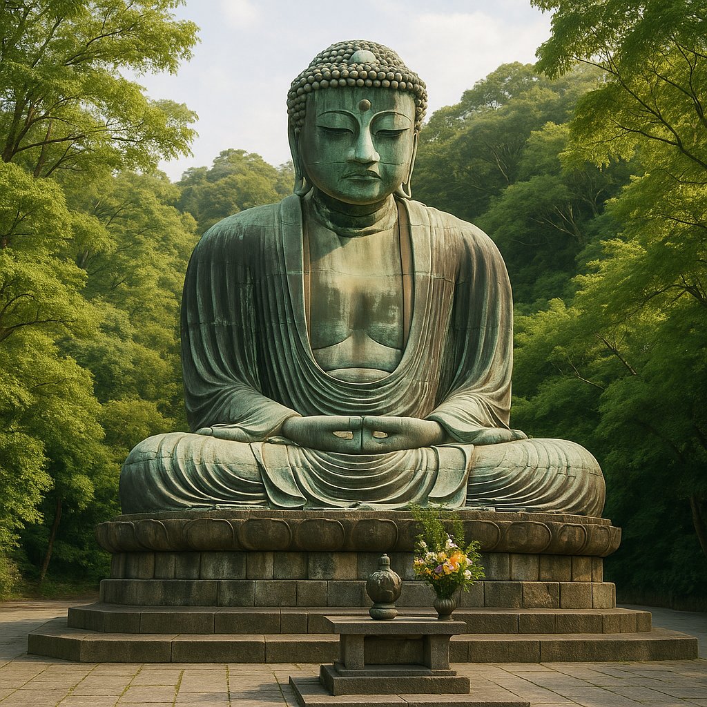 Great Buddha of Kamakura at Dawn