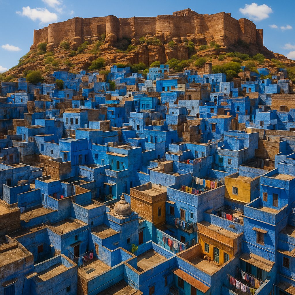 Jodhpur Blue City Under Mehrangarh Fort