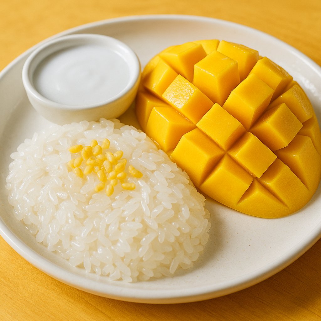 Mango Sticky Rice (Khao Niew Mamuang) — Bright Thai Dessert