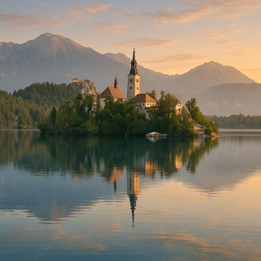 Morning Calm at Lake Bled