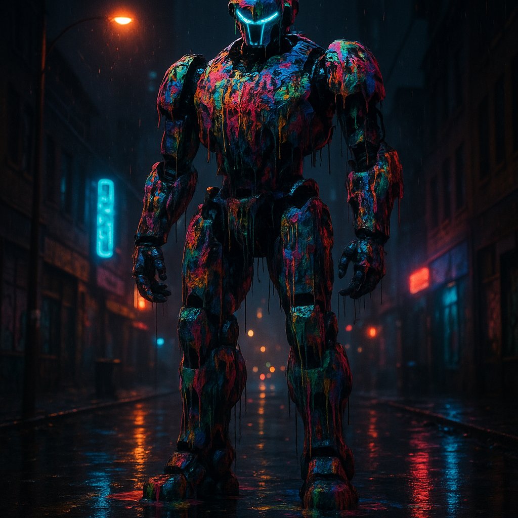 Neon Drip Sentinel