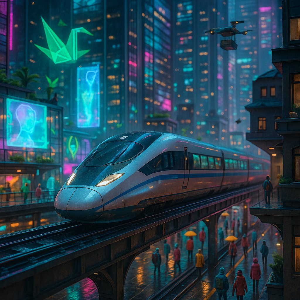 Neon Express — Rainlit Cybercity Puzzle