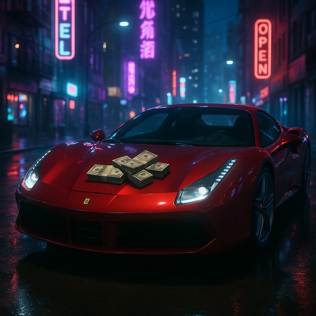 Neon Fortune: Night of the Red Stallion