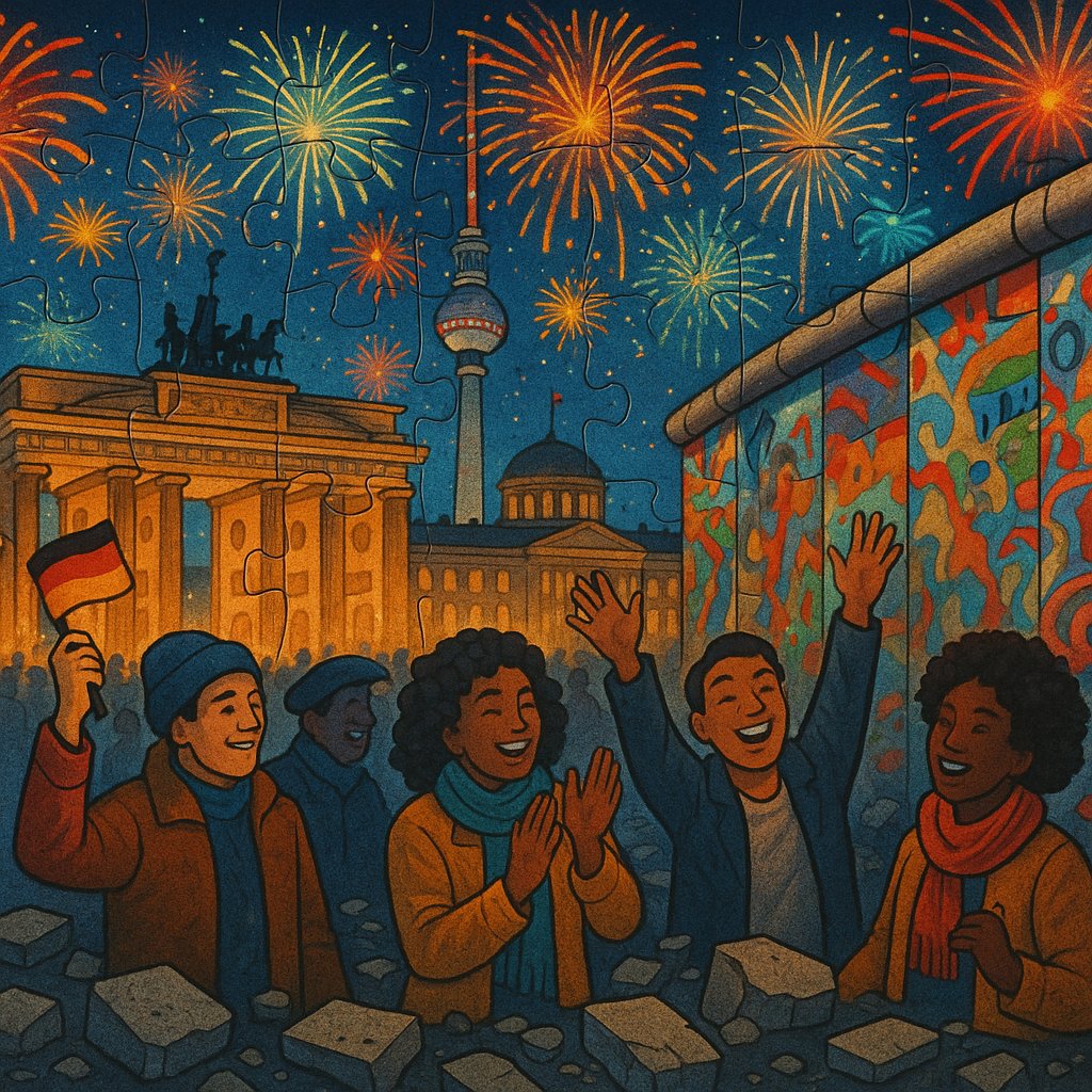 Night of Celebration in Berlin — Fall of the Wall Anniversary