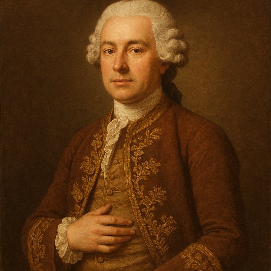 Portrait of a Dignified Gentleman in 18th-Century Attire