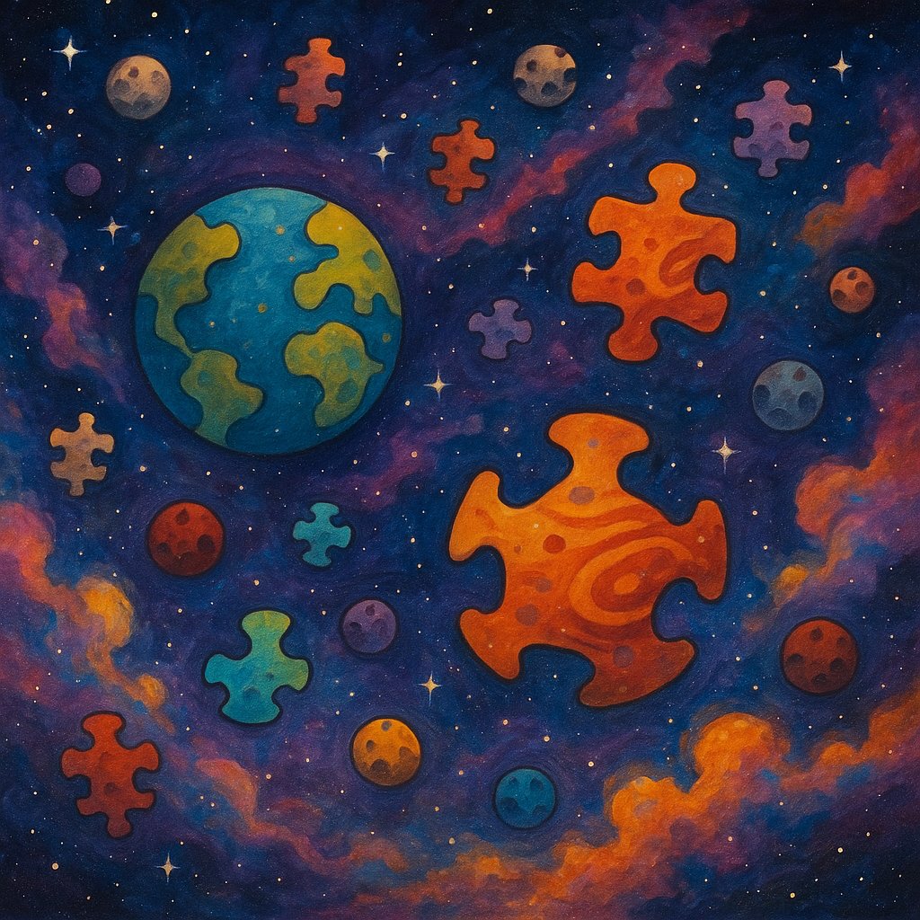 Puzzle Planets in a Whimsical Nebula