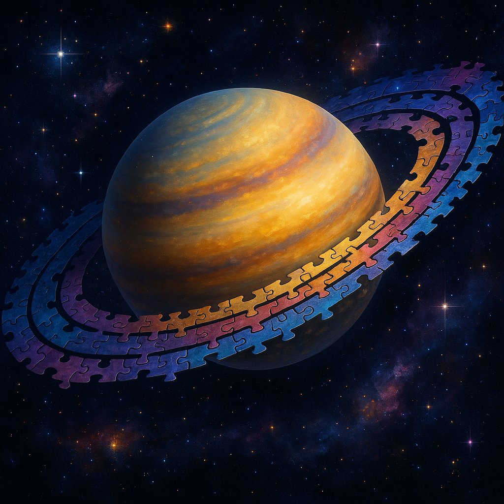 Puzzle Rings of a Saturn-Like World